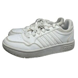 Adidas  Sneakers White Leather Low Top Size 1 Kids Girls
